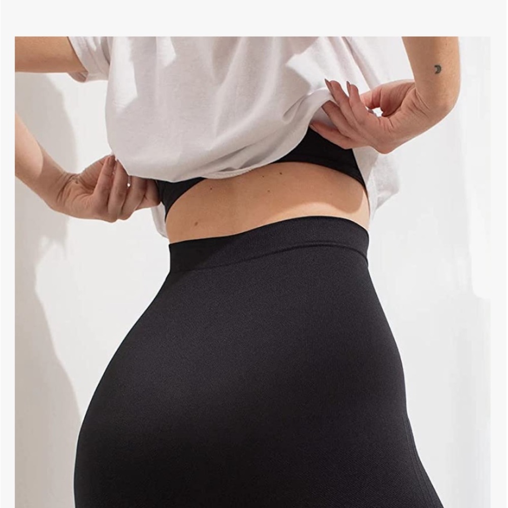 Black leggings tummy controls